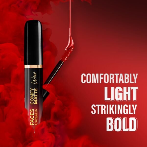 FACESCANADA Comfy Matte Wow Liquid Lipstick - Choco Couture 01, 3.8Ml | One Swipe Application | Highly Pigmented | Comfortable Wear | Glides Smoothly | Long Lasting | Transferproof - Image 4