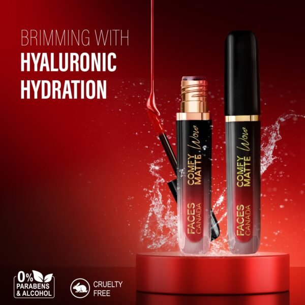 FACESCANADA Comfy Matte Wow Liquid Lipstick - Choco Couture 01, 3.8Ml | One Swipe Application | Highly Pigmented | Comfortable Wear | Glides Smoothly | Long Lasting | Transferproof - Image 6