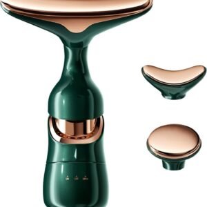 3-in-1 Electric Facial and Neck Massager - Anti-Wrinkle & Anti-Aging Device with Vibration Massage Modes - Face Slimming, Sculpting, Uplifting,...