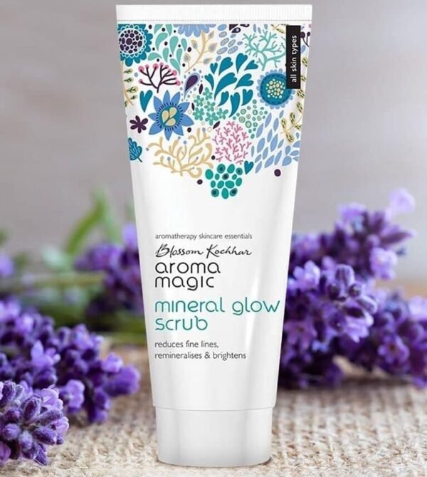 Aroma Magic Mineral Glow Scrub | Exfoliates, reduces fine lines, brightens & boosts hydration| With beeswax, vegetable glycerine, lavender, tea... - Image 2