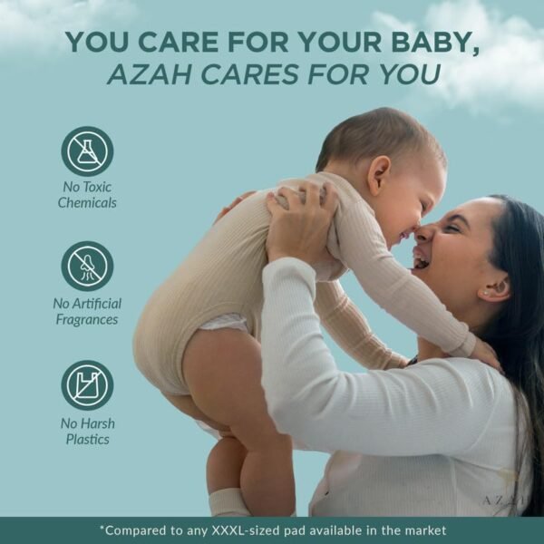 Azah Maternity Pads after Delivery [Pack of 12] | XXXL Sanitary Napkins for Women after Delivery | Leak Proof Sanitary Pads for Women | For... - Image 6