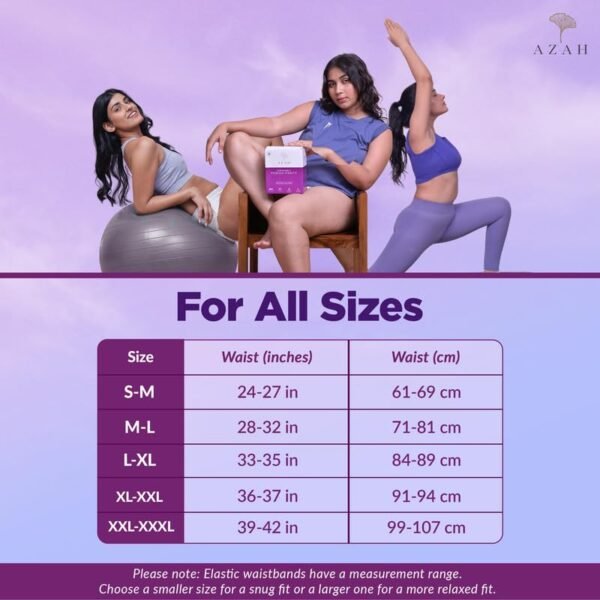 Azah Period Panty for Girls [M-L, Pack of 6] | Leak Proof & Rash Free | Disposable Period Panty for Women Heavy Flow | 12 Hrs Protection | Super... - Image 5