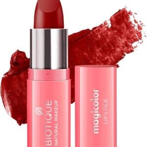 Biotique Natural Makeup Magicolor Lipstick, Red Velvet, 4g