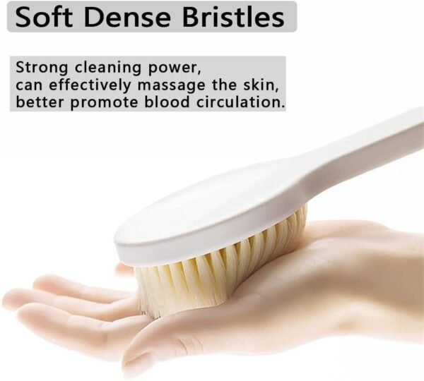 Body Bath Brush - Bathroom Cleansing Accessories & Body Scrub, Long Handle Body Scrubber for Women, Men & Boys, Bath Scrub Brush, Ideal for Body... - Image 4