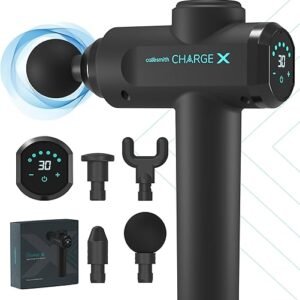 Caresmith Charge X Massage Gun With Touchscreen Display | Massager Machine for Pain Relief for Men and Women | 3300 strokes per min