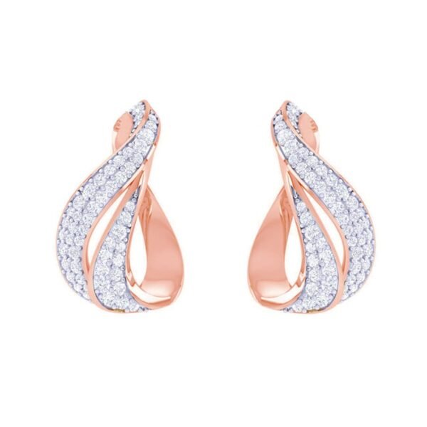 Clara 925 Sterling Silver Agda Pendant Earring Chain Jewellery Set | Rose Gold Rhodium Plated, Swiss Zirconia | Gift for Women & Girls