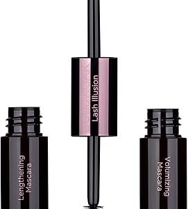 Colorbar Duo Mascara, Carbon Black, 4ml | Lengthening | Volumizing | Smudge-proof and waterproof