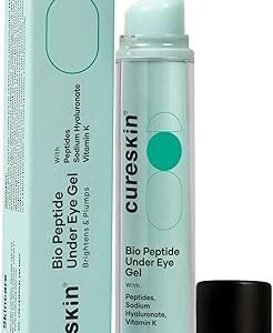 Cureskin Under Eye Gel for Dark Circles for Women and Men | Bio-Peptide Under Eye Gel to Reduce Dark Circles, Puffiness & Wrinkles | Under Eye...