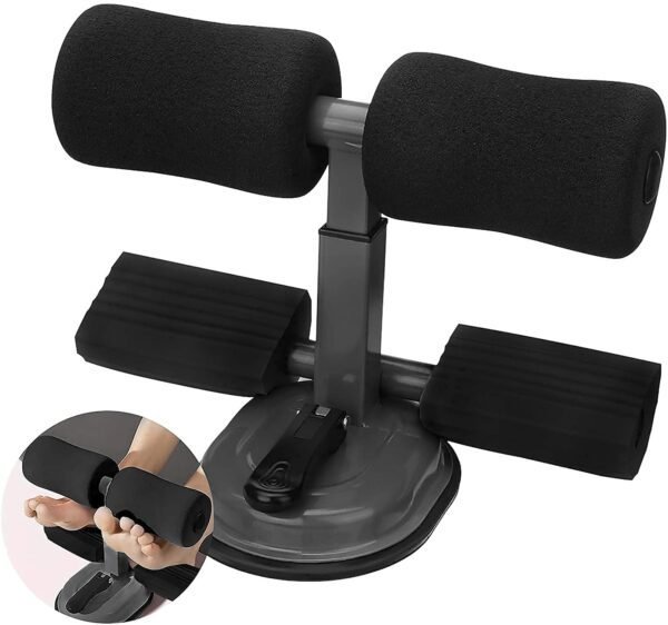Double Sit up Bar Exercise Stand Workout Assistant Device with Leg Support Abdominal Core Sit Up Push Up Stand Home Gym Fitness Equipment Tool for...
