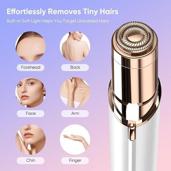 Facial Hair Remover Machine For Women - Face, Chin, Cheek, Eyebrow, Upper Lip Hair Remover for Women, USB RECHARGEABLE Epilator Machine for Women... - Image 2