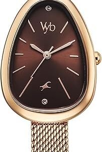 Fastrack Vyb Prodigy Quartz Analog Brown Dial Watch for Women