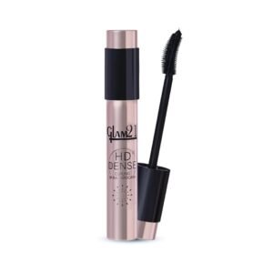 Glam 21 HD Dense Mascara, With Petite Brush, Thermal Sensitive Technology, Smudge Proof, Water Proof, Voluminous Eyelashes, 16 Hours Long-wear (Black)
