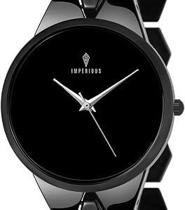 IMPERIOUS - THE ROYAL WAY Analogue Women's Watch (Black Dial)