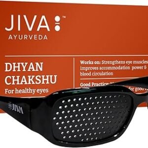 Jiva Dhyan Chakshu - (Pack of 1) | Pin Hole Glasses Helps in Natural Vision Care, Eye Care Product Soothes Irritation & Redness Help Eye Exercise...