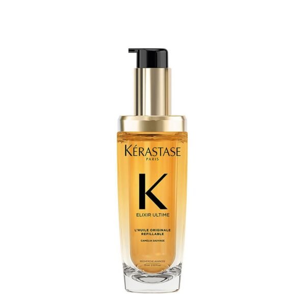 Kérastase Elixir Ultime Hair Oil-In-Serum 75ml | 2X Shinier Hair | 96H Anti-Frizz Action | Infused with French Camellia, Marula & Argan Oils