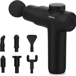Lifelong Gun Massager Machine for Pain Relief - Body, Neck, Shoulders, Back, Arms & Feet Massager - 6 Speed Settings -7 Heads Attachment (LLGM109,...