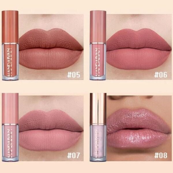 Lipstick Set of 12 Long Lasting Waterproof Liquid Lipsticks for Women with Matte and Glossy Finish Shades with Waterproof Matte Lip Liner Pencil... - Image 4