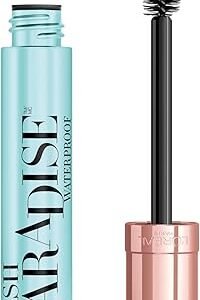 L'Oreal Paris Volumising Mascara, Waterproof, Enriched Caring Formula, Smudge-Proof Wear, Lash Paradise, Colour: Black, 7.6 ml