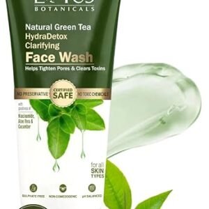 Lotus Botanicals Natural Green Tea HydraDetox Clarifying Face Wash with Niacinamide | Boosts Glow & Brightens Skin | Fights Acne and Pimples |...