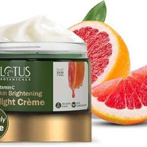 Lotus Botanicals Vitamin C Skin Brightening Night Creme | 100x Vitamin C | Brightens, Replenishes, Repairs and Rejuvenates Skin Overnight | No...