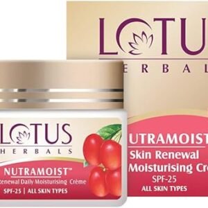 Lotus Herbals Nutramoist Skin Renewal Daily Moisturisng Cream SPF 25 | For All Skin types | 50g