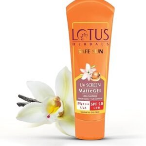 Lotus Herbals Safe Sun Invisible Matte Gel Sunscreen SPF 50 PA+++ |50g