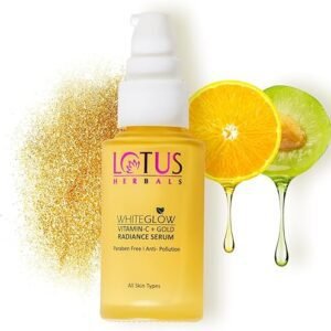 Lotus Herbals WhiteGlow Vit C and Gold Radiance Face Serum | Reduces Dark Spots | Enriched with & Gold | Smoothens Skin | Boosts Radiance |...