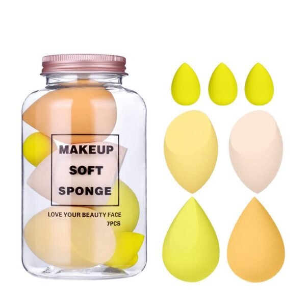 MACPLUS Makeup Sponge Set Beauty Blender with Egg Case, Soft Sponge For Liquid Foundation, Creams, and Powders Latex Free Wet and Dry Makeup... - Image 2