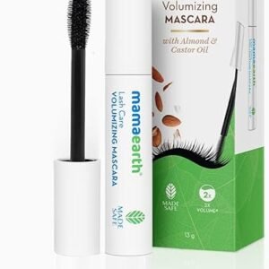 Mamaearth Lash Care Volumizing Mascara with Castor Oil & Almond Oil for 2X Instant Volume - 13 g