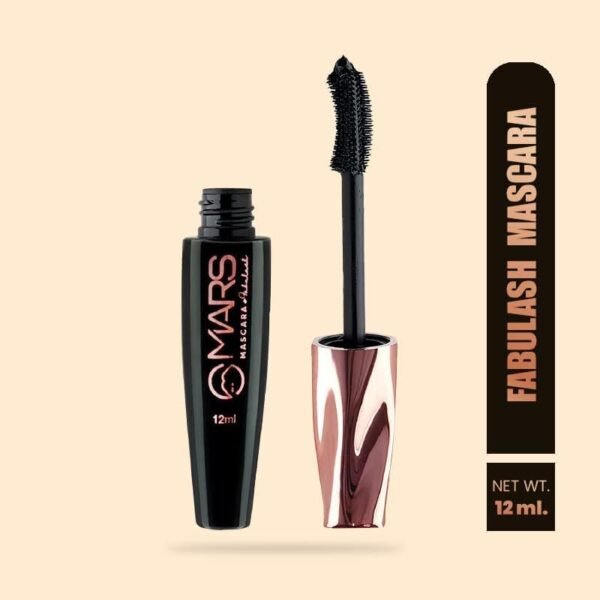 MARS Fabulash Volumising Mascara | Up to 18 Hours Stay | Waterproof with Intense Jet Black Color (12ml) (Black) - Image 6