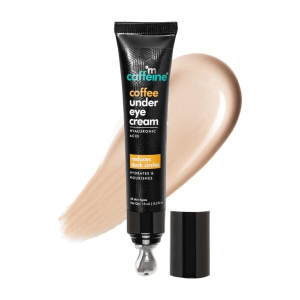 mcaffeine Coffee Under Eye Cream Gel for Dark Circles, Puffiness & Fine Lines | 94% Users Saw Reduced Dark Circles | with Built-In Cooling Massage...