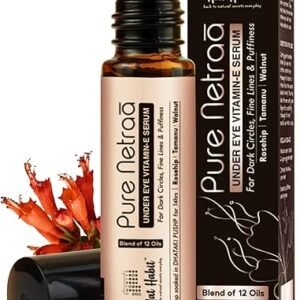 Nat Habit Pure Netraa Under Eye Serum For Fine lines, Puffiness, Wrinkles & Dark Circles For Men & Women With Vitamin C, Vitamin E and Retinol (9.2...