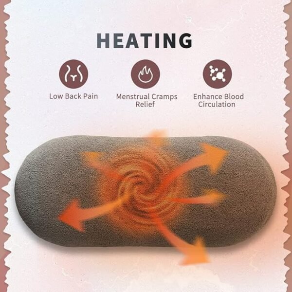 Period Cramp Relief Massager & Heating Pad for Period Cramps Portable Cordless Periods Cramps Relief Machine 3-Temp. & 4-Massage Mode Fast Heating... - Image 5