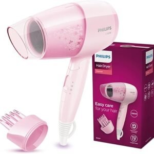 Philips Hair Dryer Bhc017/00 Thermoprotect 1200 Watts with Air Concentrator + Diffuser Attachment - Pink