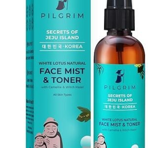 Pilgrim Korean Beauty White Lotus Refreshing Face Mist & Toner | Toner for glowing skin | Alcohol-Free Mist & toner for open pores Tightening |...