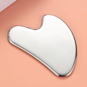 Premium Stainless Steel Gua Sha,Metal Gua Sha Facial Tool. Firm Face Muscles, Reduce Puffiness, Facial Tension, Helps Lymphatic Drainage. GuaSha...