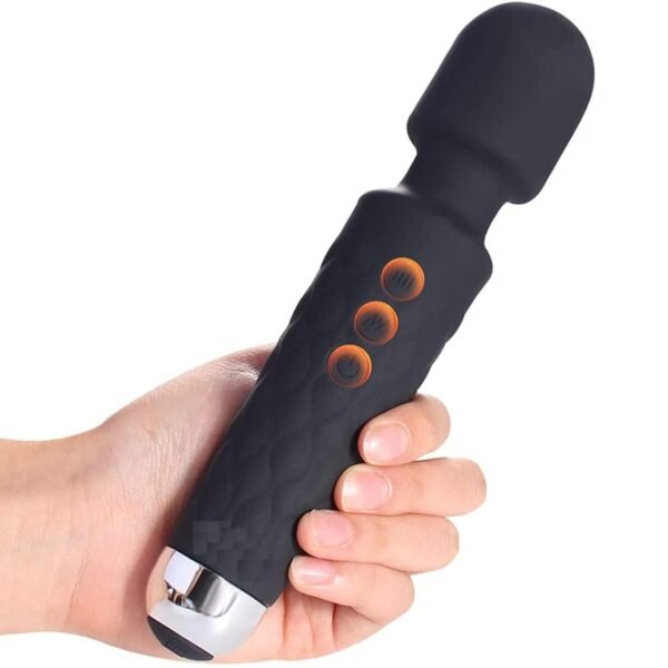Rechargeable Body Massager For Women And Men/Handheld Waterproof Vibrate Wand Massage Machine With 20 Vibration Modes - 8 Speeds,Battery...