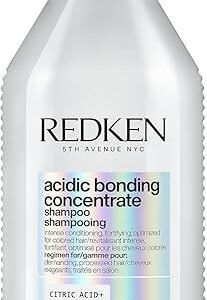 Redken Acidic Bonding Concentrate Sulphate Free Shampoo With Citric Acid, 300 ml | Professional pH Balancing Bond Repair Shampoo For Dry, Damaged,...