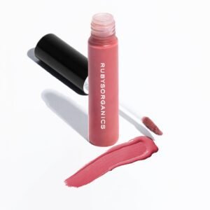 Ruby's Organics Liquid Lipstick, Smooth Cream Texture- Weightless, Highly Pigmented, Soft Velvet Finish, Long Lasting Rich Color, Non-Drying, All...