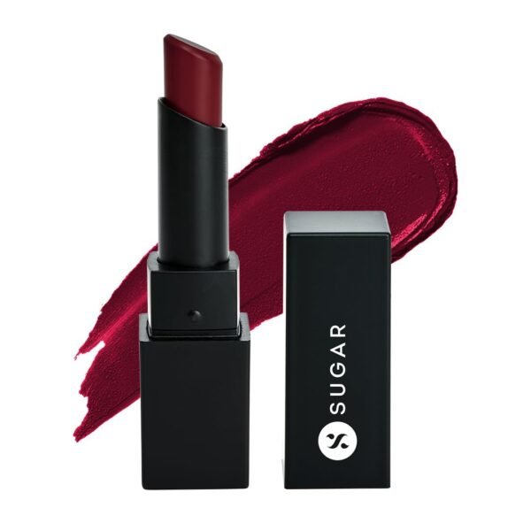 SUGAR Cosmetics Nothing Else Matter Longwear Lipstick for Women | Lasts Up To 8+ Hours| Enriched with Vitamin E | 100% Vegan | 3.2gm - 14 Red Herring
