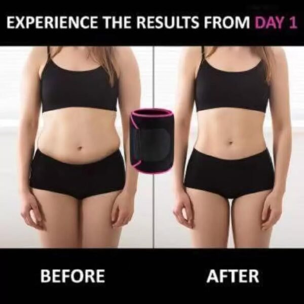 Sweat Slim Belt for Men and Women Burn Belly Fat, Sculpt Your Waist, and Tone Abs for Maximum Fitness Results ? The Ultimate Weight Loss Tool Pink - Image 6