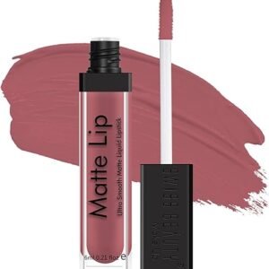 Swiss Beauty Ultra Smooth Matte Lip Liquid Lipstick, Smooth Lip Color, Weightless Finish, Silky Matte Finish, Shade- Real Nude, 6ml