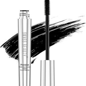 Swiss Beauty Waterproof Volume Mascara | Smudge Proof Curling Mascara For Eye Makeup | Jet Black, 8.5Ml |