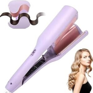Wave Curling Iron | 2 Barrel Ionic Wavy Hair Curler | Multifunctional Hair Curler | 32MM Curling Iron | Hair Waver Comb | Egg Roll Wavy Hair Curler...