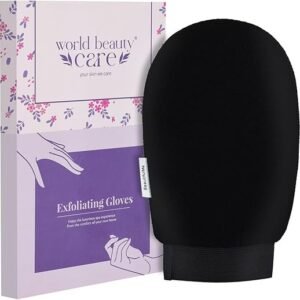 WBC Body Exfoliating Glove - Pure Viscose Fibre, Double-Layered Exfoliating Body Glove for Dead Skin, Tan Removal for Face and Body by...