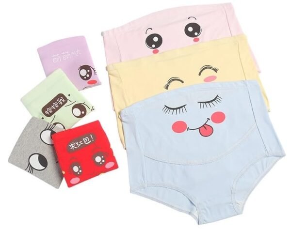 Women's Maternity High Waist Adjustable Cotton Seamless Soft Hipster Panties Over Bump for Pregnant Women Plus Size - Image 7
