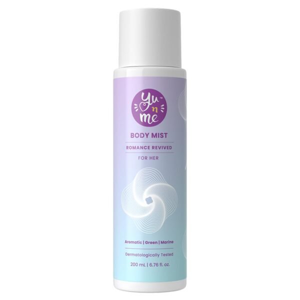Yu n Me Romance Revived Body Mist for Women | Long Lasting Fragrance With Aromatic, Green, Marine Notes | Skin Friendly & Dermatologically Tested |...