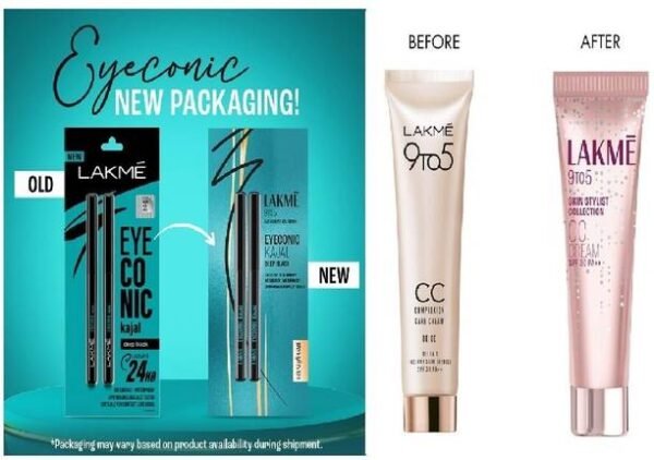 Lakmé 9 to 5 Complexion Care Face Cream Beige + Kajal Black - Twin Pack - Image 2