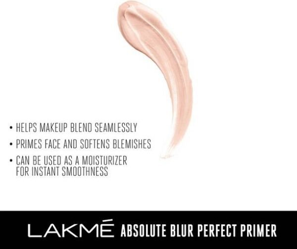 Lakmé Absolute White-Intense Wet & Dry Compact, Golden Med03+Blur Perfect Makeup Primer - Image 4