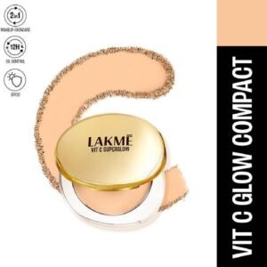 Lakmé Makeup+Skincare VitC Superglow Skin Perfecting Compact Sand16 Compact